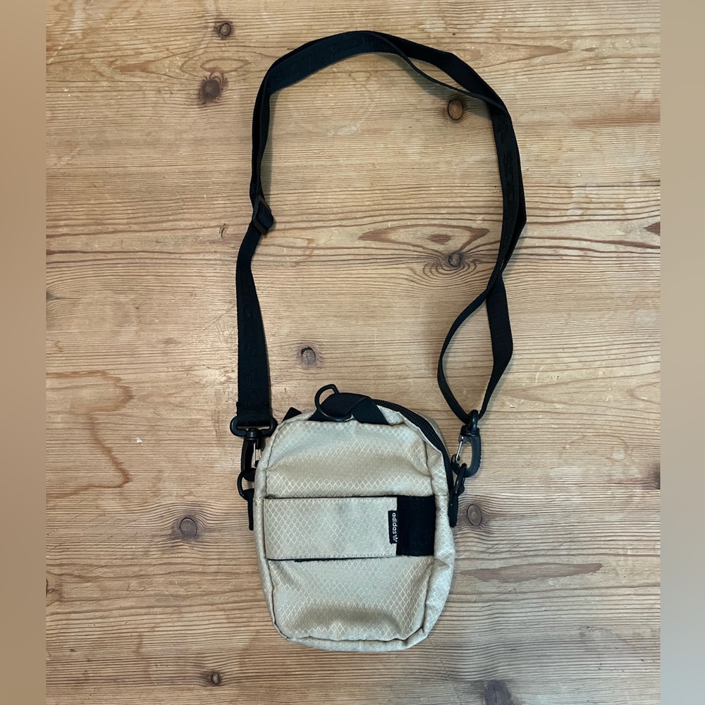 Adidas Beige and Black Crossbody Bag - Picture 2 of 4
